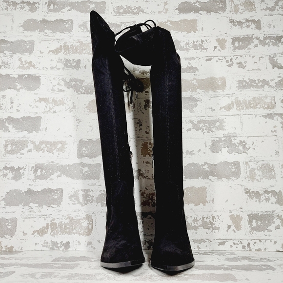 New Marc Fisher Mlokun Block Heel Over the knee Boots F56 - Picture 3 of 12